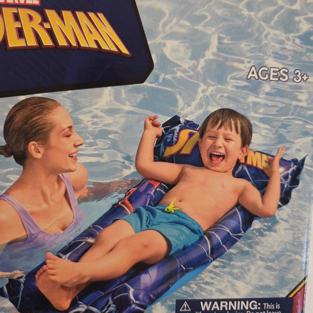 NIB Marvel Spider-Man Inflatable Swim Raft – Bestway Pool Float Ages 3+ - Picture 2 of 7